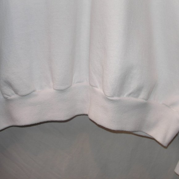 Adult XXL 54/56 Embroidered Snowman Hanes White Sweatshirt Tis The Season - Picture 10 of 10